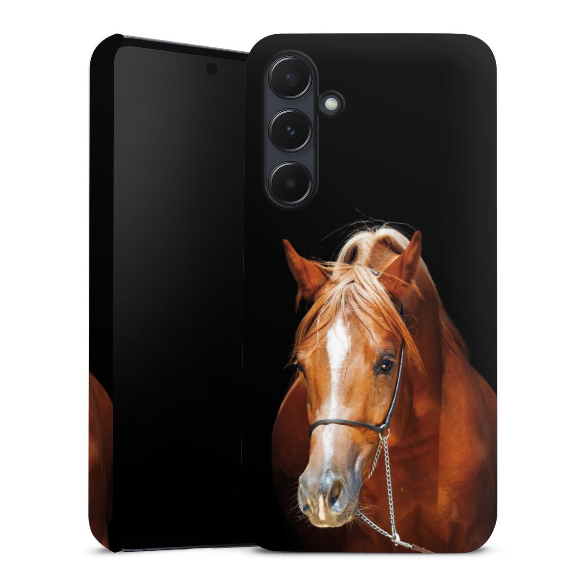 Galaxy A55 5G Handy Premium Case Smartphone Handyhülle Schutzhülle glänzend Mare Horse Hobby Premium Case