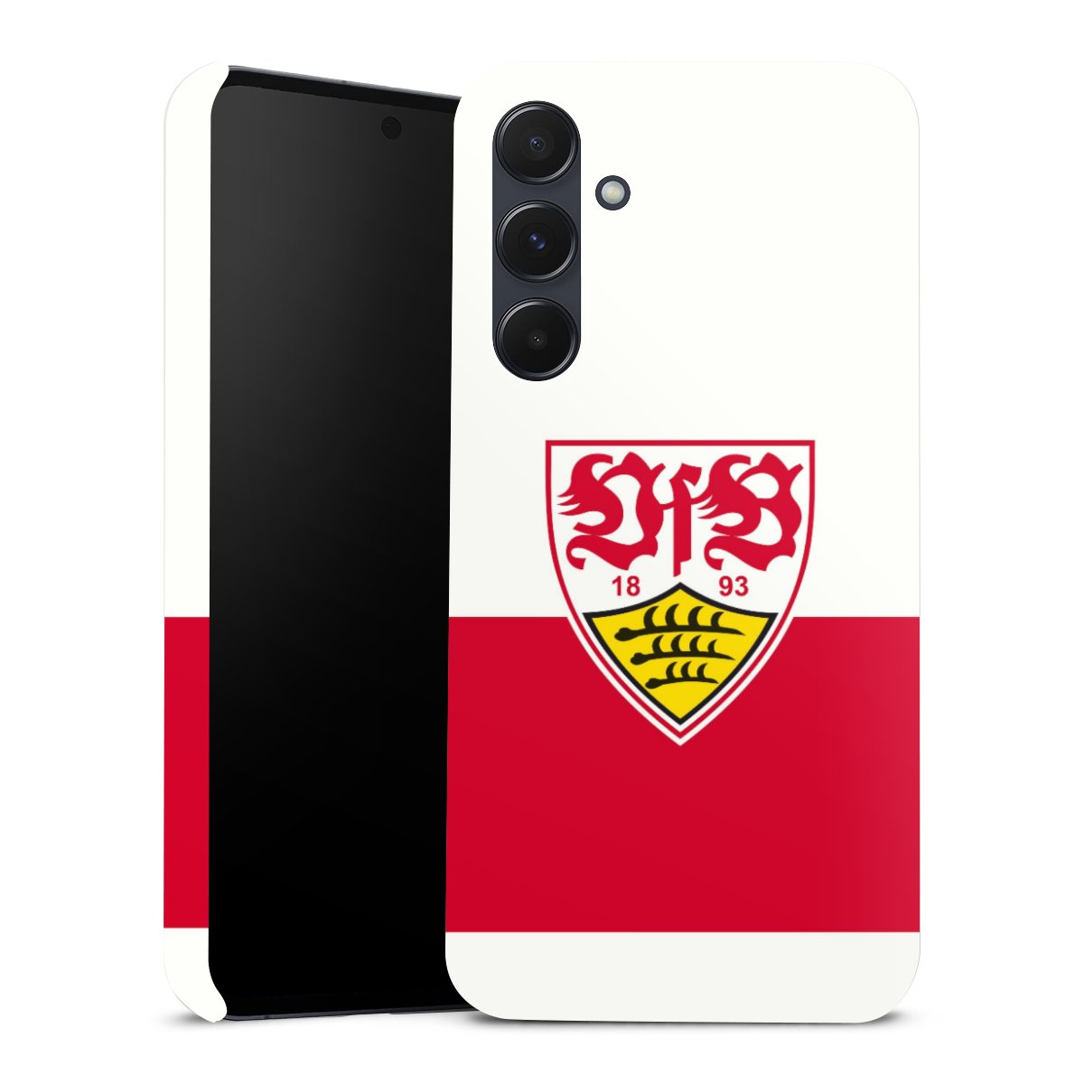 Galaxy A55 5G Handy Premium Case Smartphone Handyhülle Schutzhülle glänzend Official Licensed Product Logo Vfb Stuttgart Premium Case