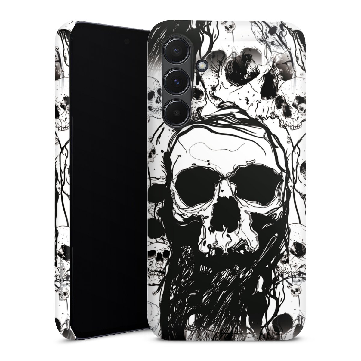 Galaxy A35 5G Handy Premium Case Smartphone Handyhülle Schutzhülle matt Totenkopf Halloween Premium Case