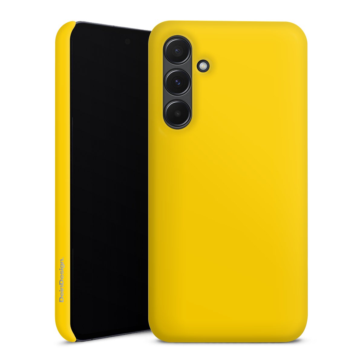 Galaxy A35 5G Handy Premium Case Smartphone Handyhülle Schutzhülle matt Yellow Unicoloured Colour Premium Case