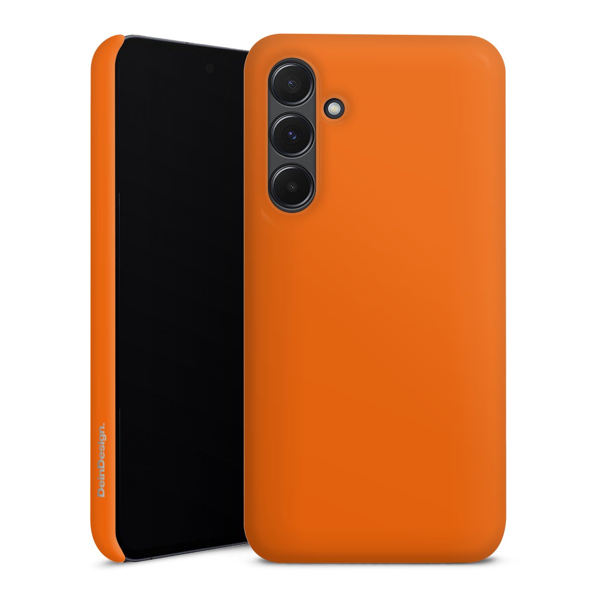 Galaxy A35 5G Handy Premium Case Smartphone Handyhülle Schutzhülle matt Orange Colour Unicoloured Premium Case