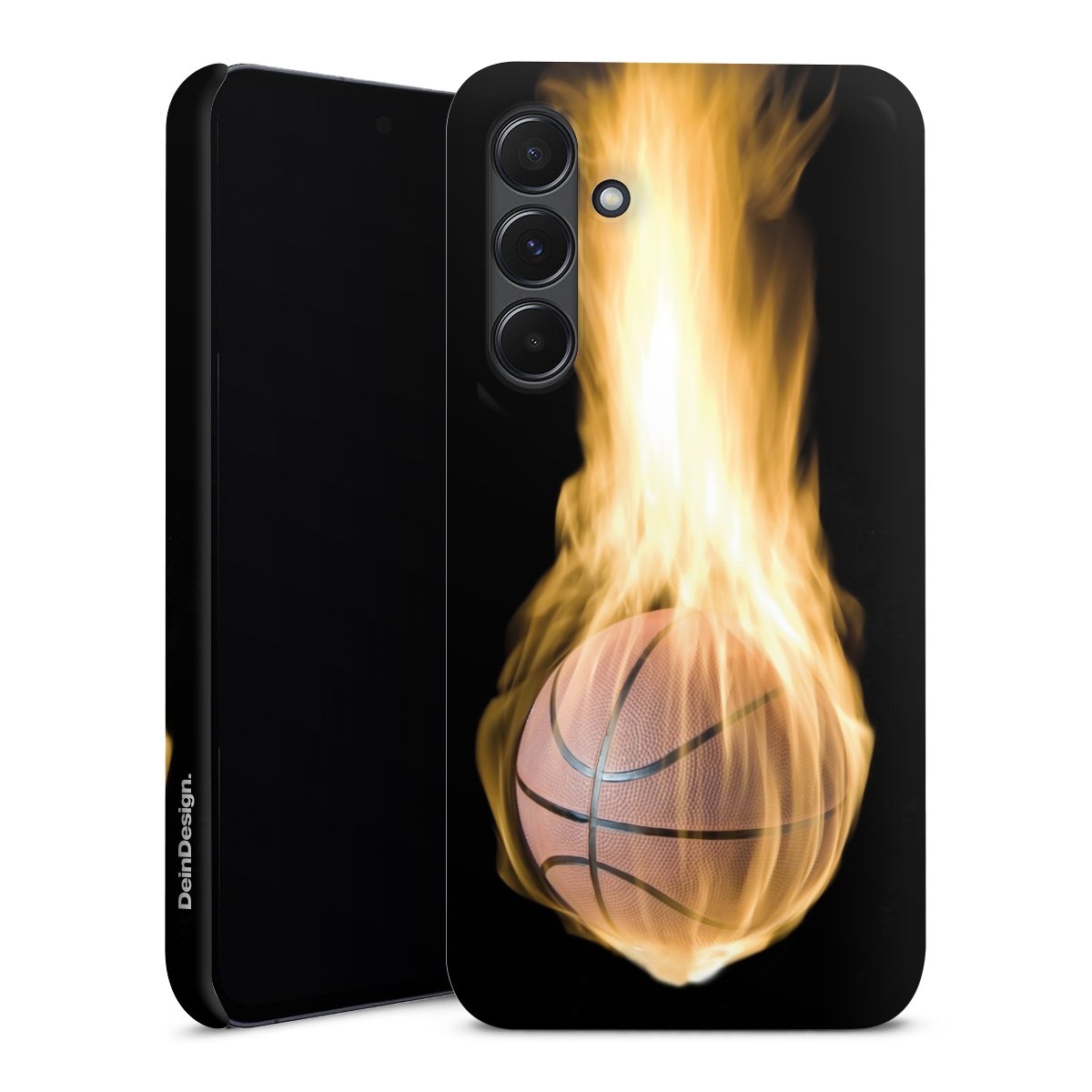 Galaxy A35 5G Handy Premium Case Smartphone Handyhülle Schutzhülle matt Basketball Sports Fire Premium Case