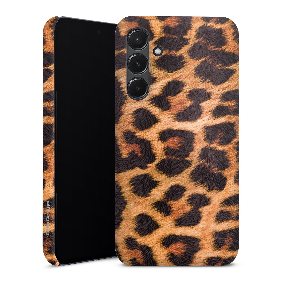 Galaxy A35 5G Handy Premium Case Smartphone Handyhülle Schutzhülle matt Animal Print Leopard Fur Premium Case