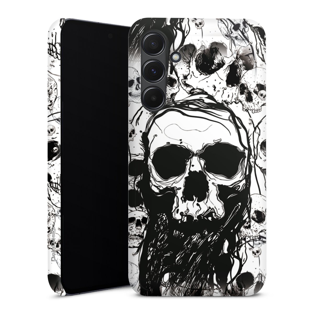 Galaxy A35 5G Handy Premium Case Smartphone Handyhülle Schutzhülle glänzend Totenkopf Halloween Premium Case