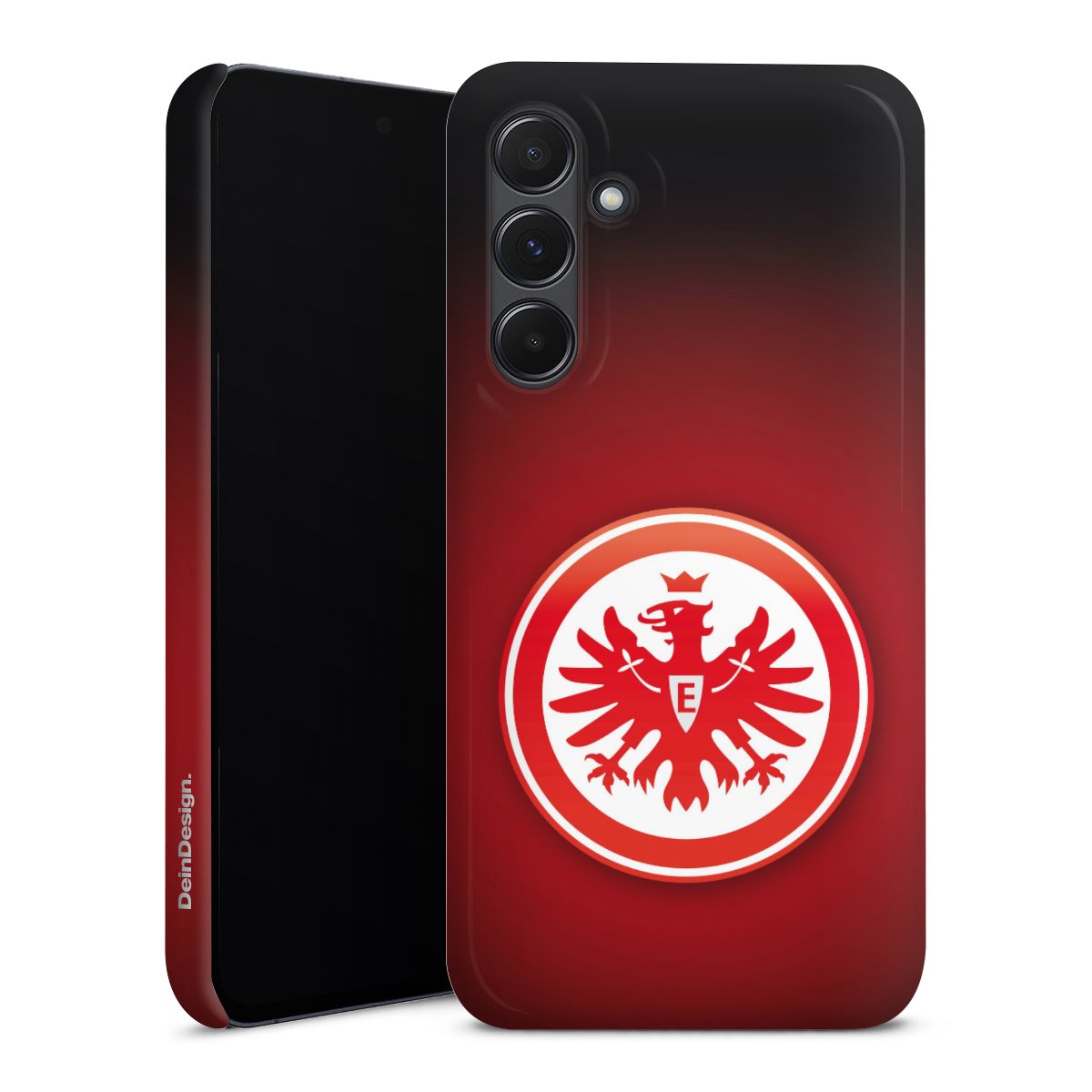 Galaxy A35 5G Handy Premium Case Smartphone Handyhülle Schutzhülle glänzend Eintracht Frankfurt Official Licensed Product Coat Of Arms Premium Case