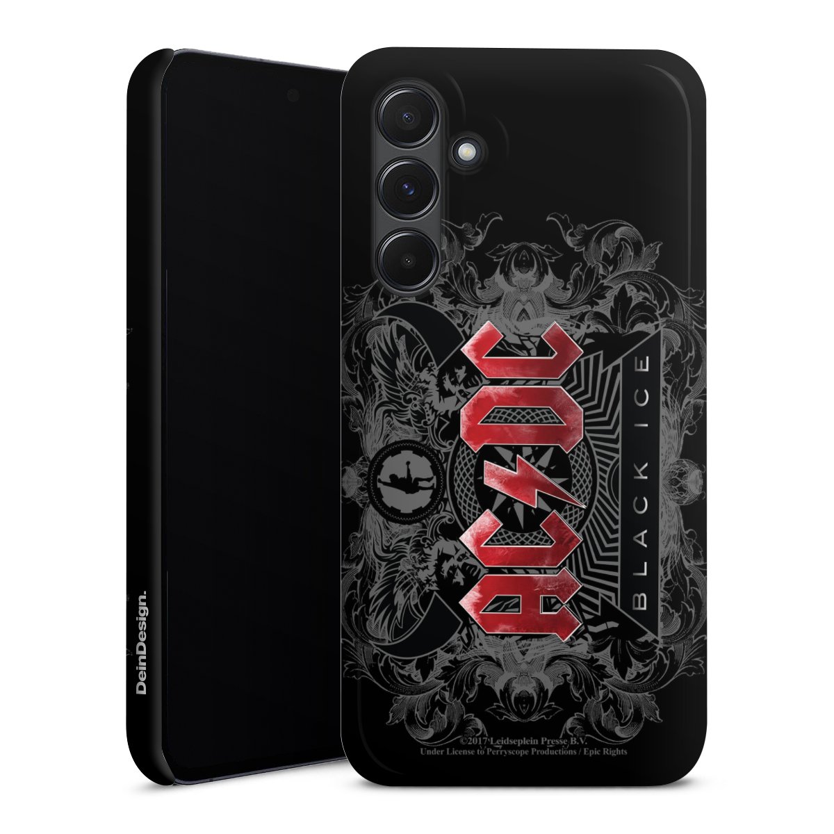 Galaxy A35 5G Handy Premium Case Smartphone Handyhülle Schutzhülle glänzend Merchandise Black Ice Acdc Premium Case