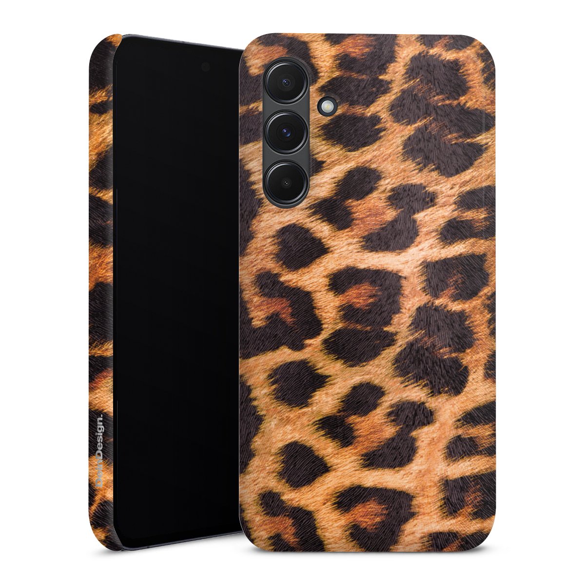 Galaxy A35 5G Handy Premium Case Smartphone Handyhülle Schutzhülle glänzend Animal Print Leopard Fur Premium Case