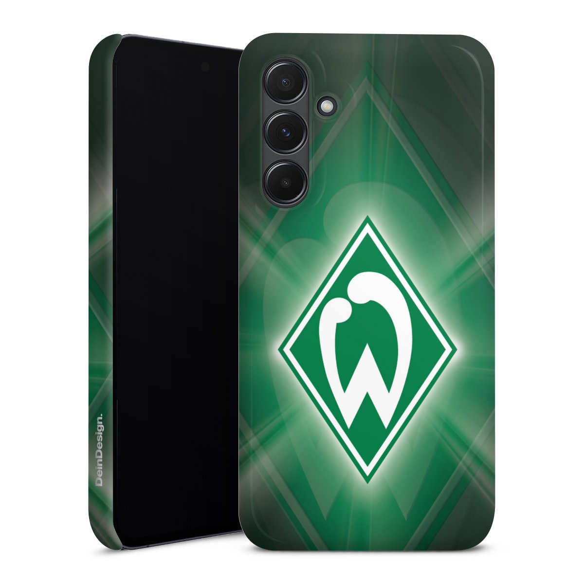 Galaxy A35 5G Handy Premium Case Smartphone Handyhülle Schutzhülle glänzend Sv Werder Bremen Official Licensed Product Coat Of Arms Premium Case