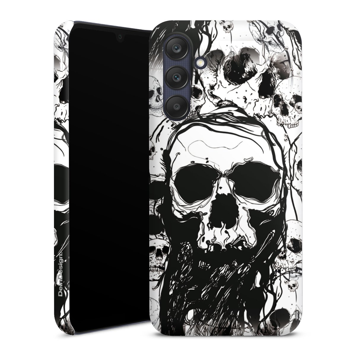 Galaxy A25 5G Handy Premium Case Smartphone Handyhülle Schutzhülle matt Totenkopf Halloween Premium Case