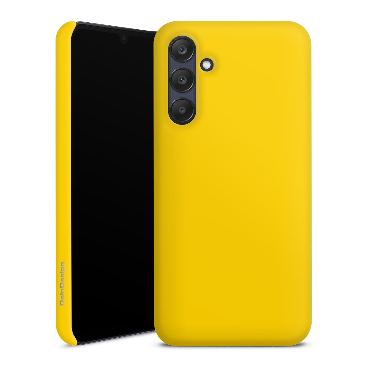 Galaxy A25 5G Handy Premium Case Smartphone Handyhülle Schutzhülle matt Yellow Unicoloured Colour Premium Case