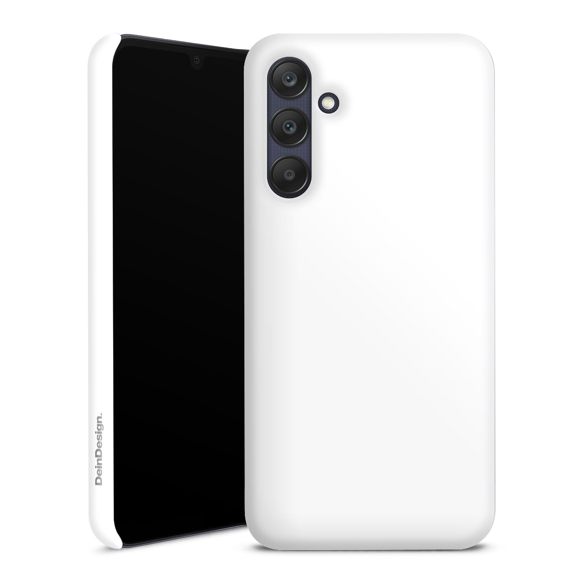 Galaxy A25 5G Handy Premium Case Smartphone Handyhülle Schutzhülle matt Unicoloured Colour White Premium Case