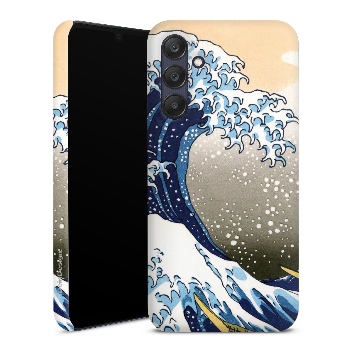 Galaxy A25 5G Handy Premium Case Smartphone Handyhülle Schutzhülle matt Kunst Katsushika Hokusai Die Große Welle Vor Kanagawa Premium Case