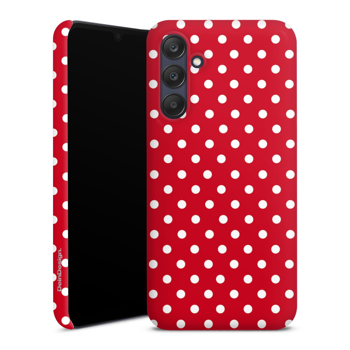 Galaxy A25 5G Handy Premium Case Smartphone Handyhülle Schutzhülle matt Points Polka Dots Retro Premium Case