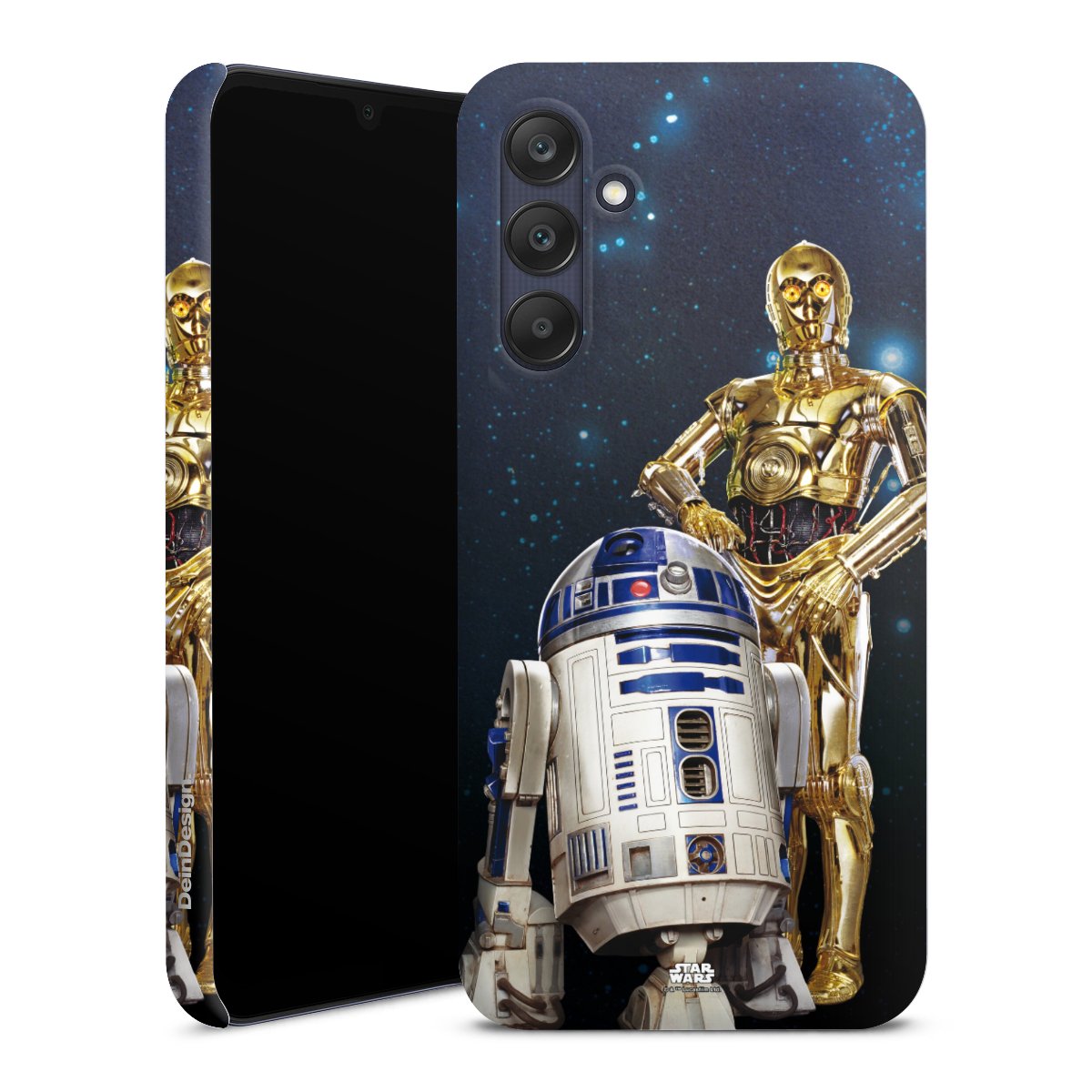 Galaxy A25 5G Handy Premium Case Smartphone Handyhülle Schutzhülle matt Weltall Star Wars R2d2 Premium Case