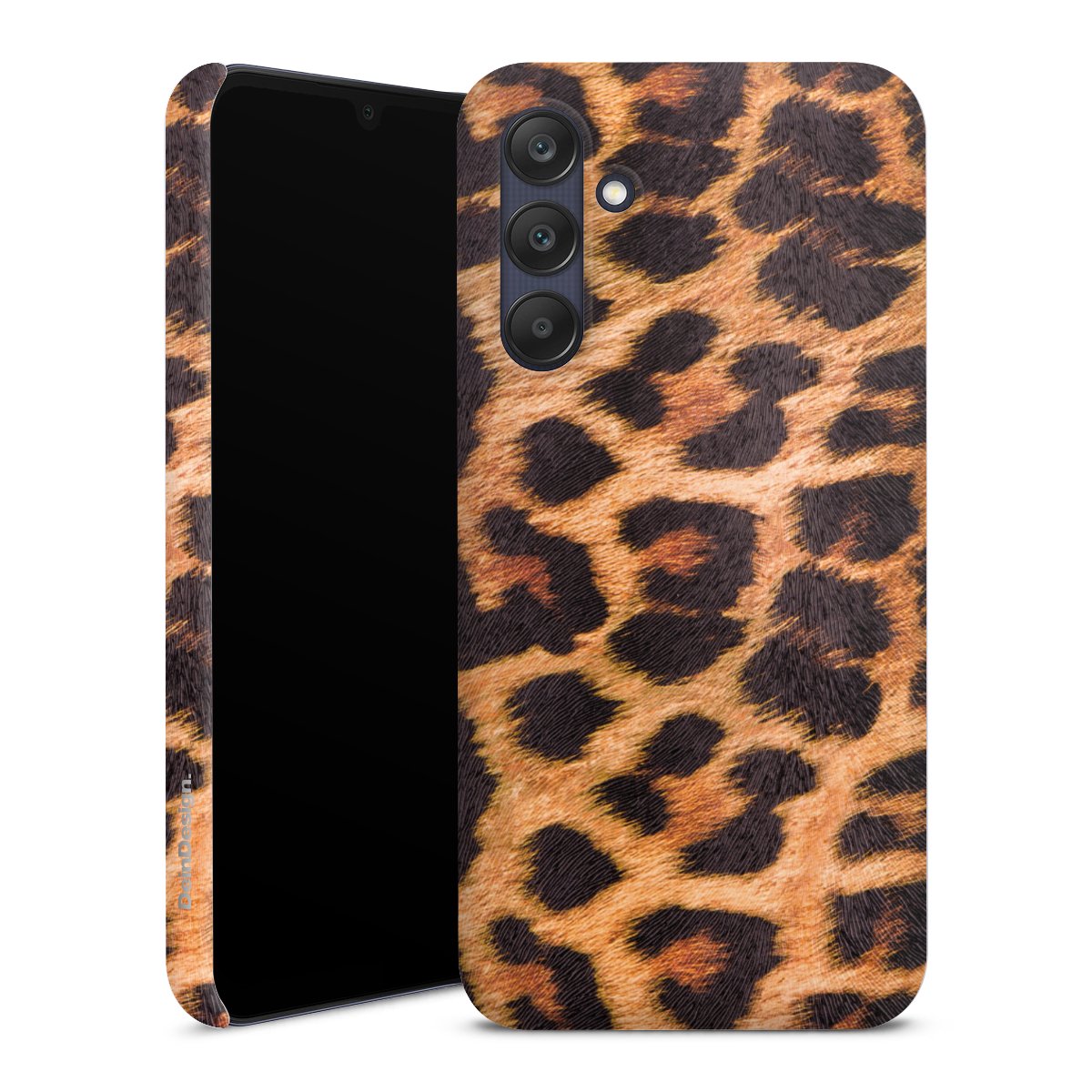 Galaxy A25 5G Handy Premium Case Smartphone Handyhülle Schutzhülle matt Animal Print Leopard Fur Premium Case