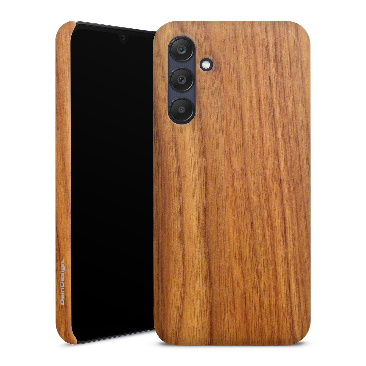 Galaxy A25 5G Handy Premium Case Smartphone Handyhülle Schutzhülle glänzend Wood Larch Wooden Look Premium Case