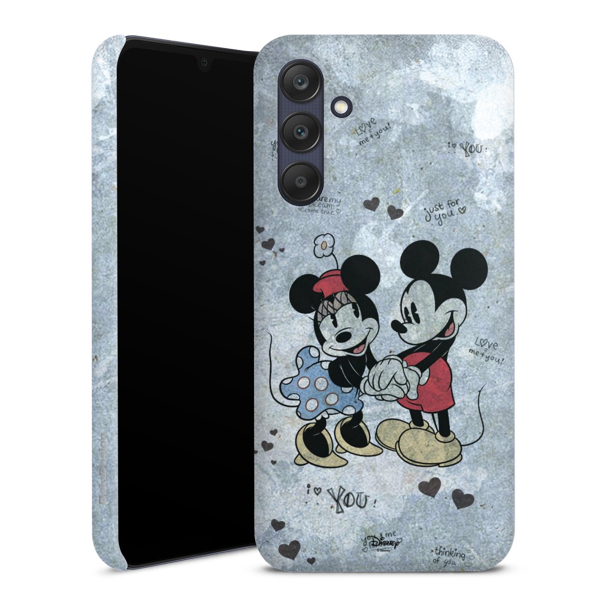 Galaxy A25 5G Handy Premium Case Smartphone Handyhülle Schutzhülle glänzend Mickey & Minnie Mouse Vintage Disney Premium Case