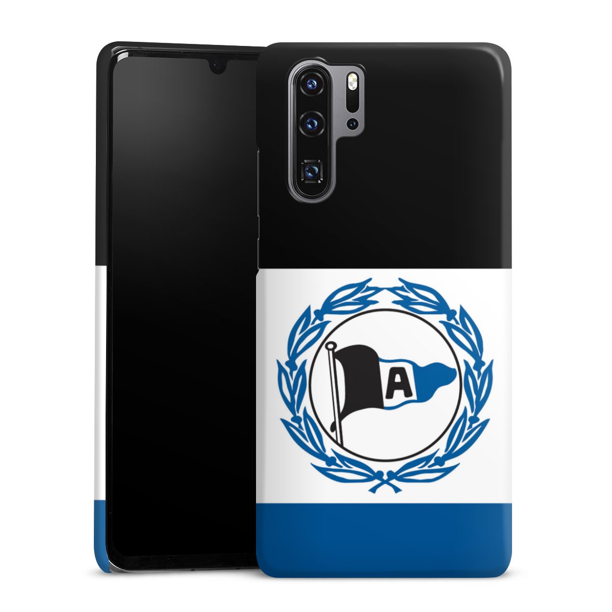 Huawei P30 Pro Handy Premium Case Smartphone Handyhülle Schutzhülle glänzend Arminen Official Licensed Product Arminia Bielefeld Premium Case