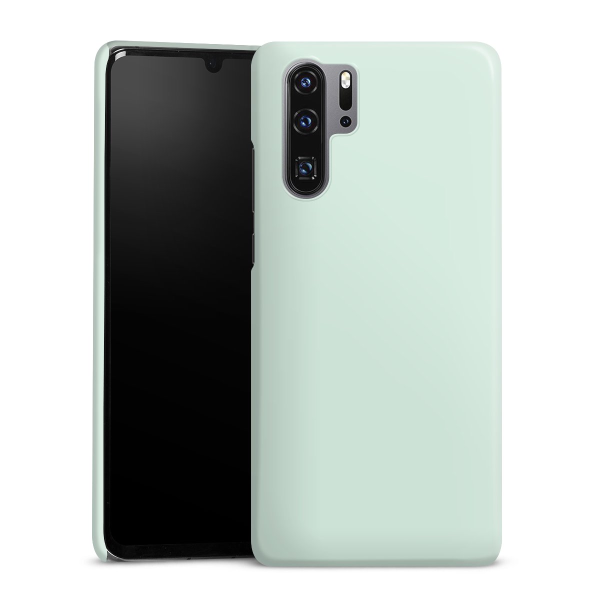 Huawei P30 Pro Handy Premium Case Smartphone Handyhülle Schutzhülle glänzend Green Unicoloured Mint Premium Case