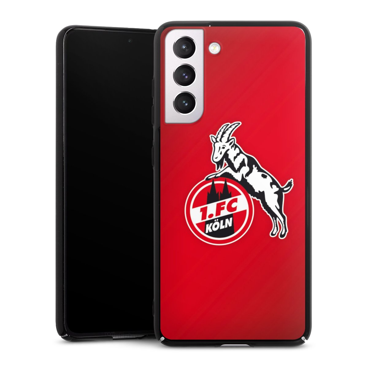 Galaxy S21 FE 5G Handy Hard Case Schutzhülle schwarz Smartphone Backcover Official Licensed Product Effzeh 1. Fc Köln Hard Case