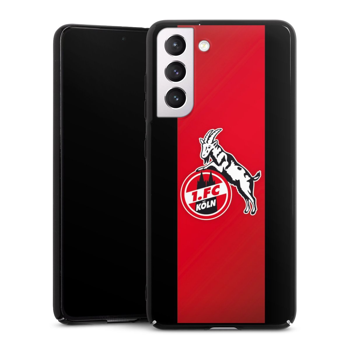 Galaxy S21 FE 5G Handy Hard Case Schutzhülle schwarz Smartphone Backcover Official Licensed Product Billy Goat Hennes 1. Fc Köln Hard Case