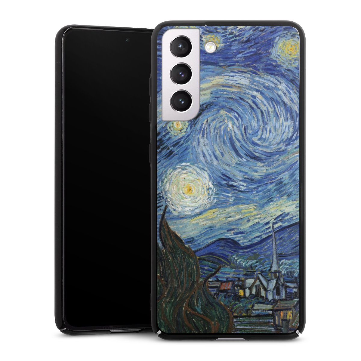 Galaxy S21 FE 5G Handy Hard Case Schutzhülle schwarz Smartphone Backcover The Starry Night Kunst Vincent Van Gogh Hard Case