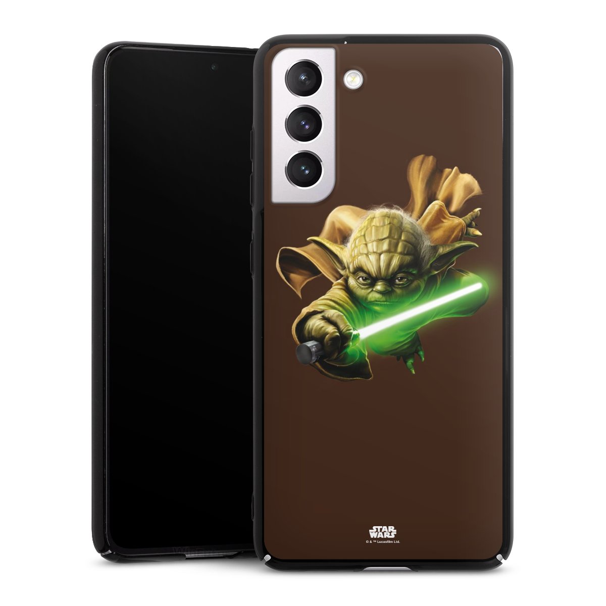 Galaxy S21 FE 5G Handy Hard Case Schutzhülle schwarz Smartphone Backcover Yoda Merchandise Star Wars Hard Case