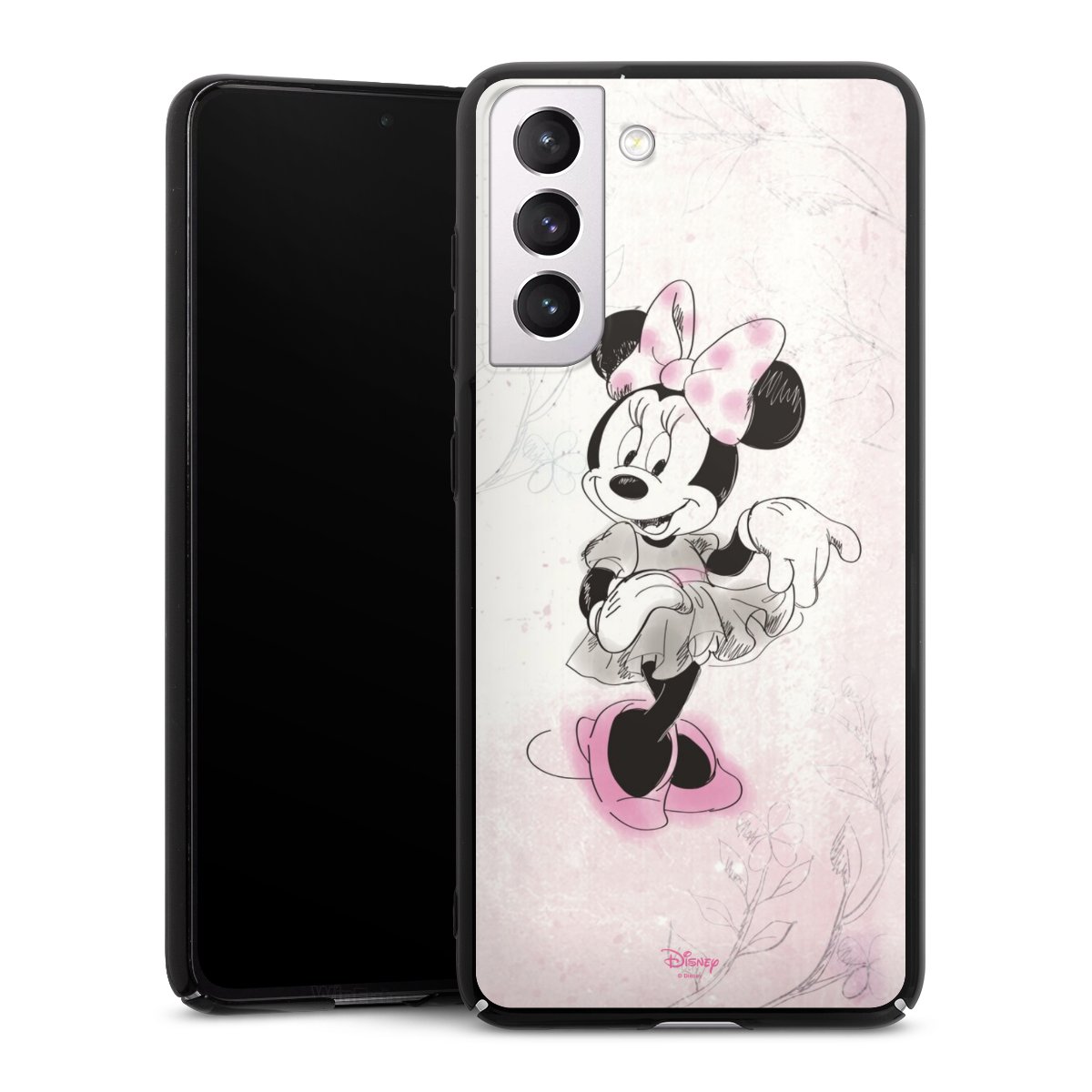 Galaxy S21 FE 5G Handy Hard Case Schutzhülle schwarz Smartphone Backcover Disney Minnie Mouse Vintage Hard Case