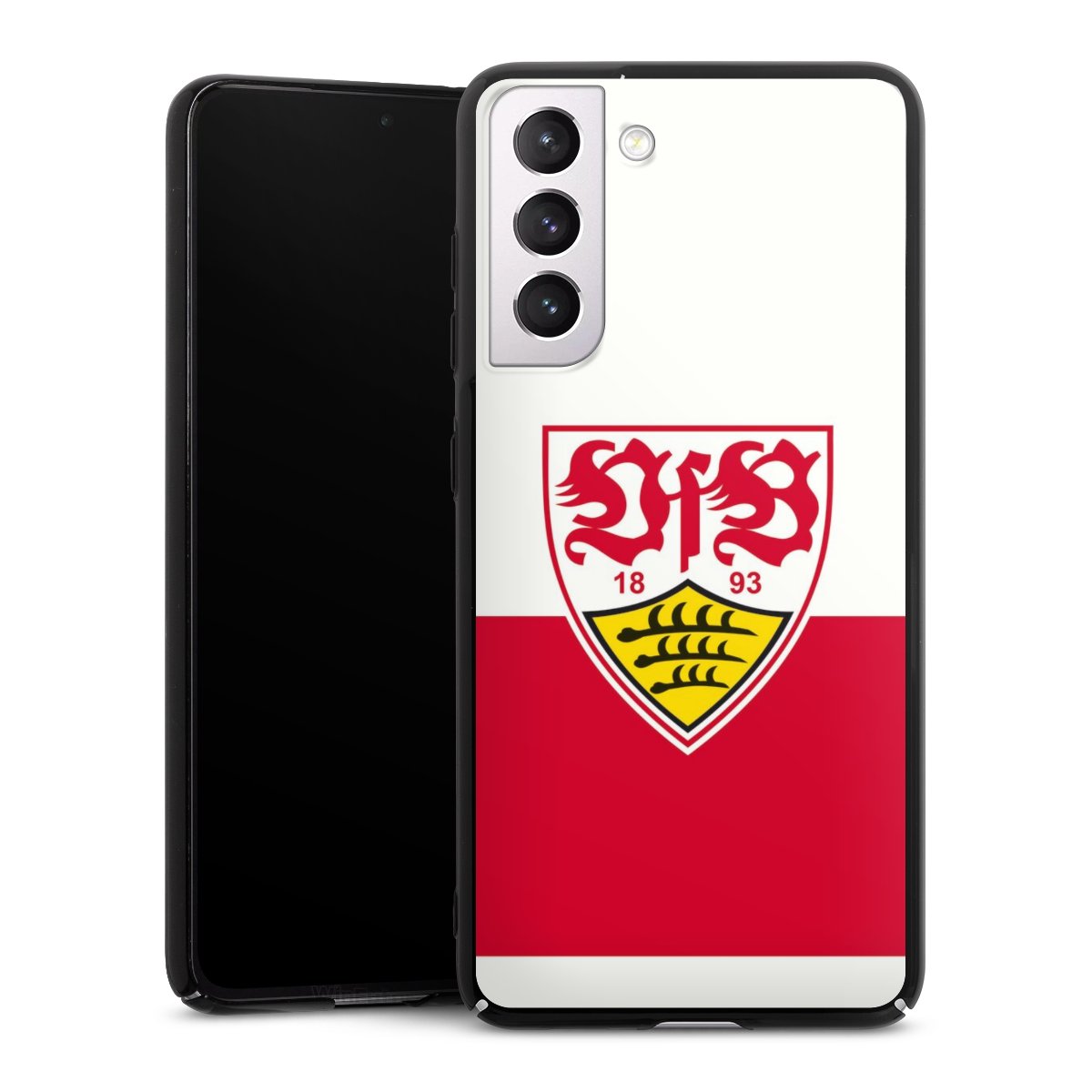 Galaxy S21 FE 5G Handy Hard Case Schutzhülle schwarz Smartphone Backcover Official Licensed Product Logo Vfb Stuttgart Hard Case