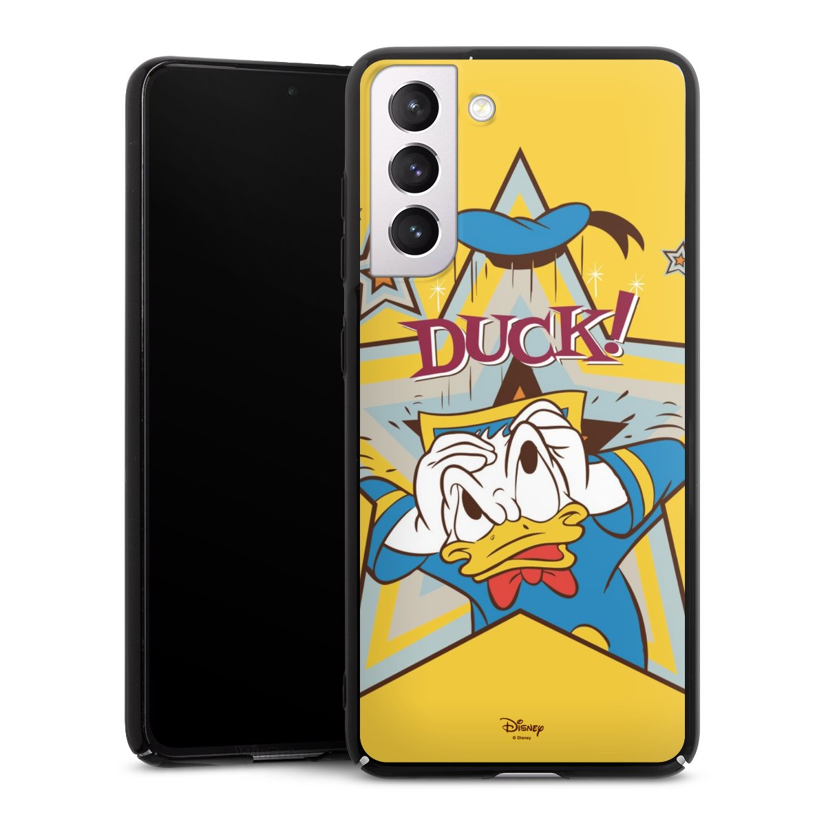 Galaxy S21 FE 5G Handy Hard Case Schutzhülle schwarz Smartphone Backcover Official Licensed Product Donald Duck Disney Hard Case