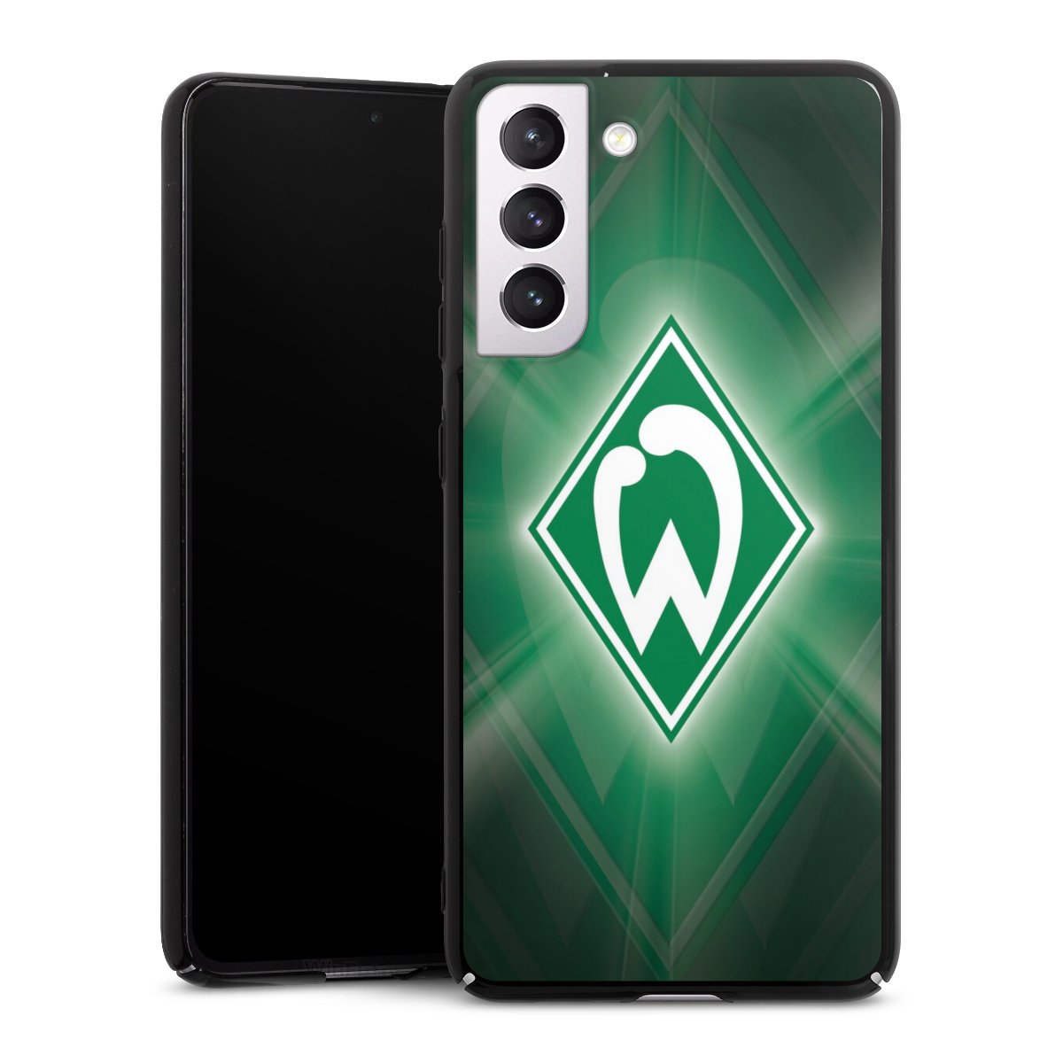 Galaxy S21 FE 5G Handy Hard Case Schutzhülle schwarz Smartphone Backcover Sv Werder Bremen Official Licensed Product Coat Of Arms Hard Case