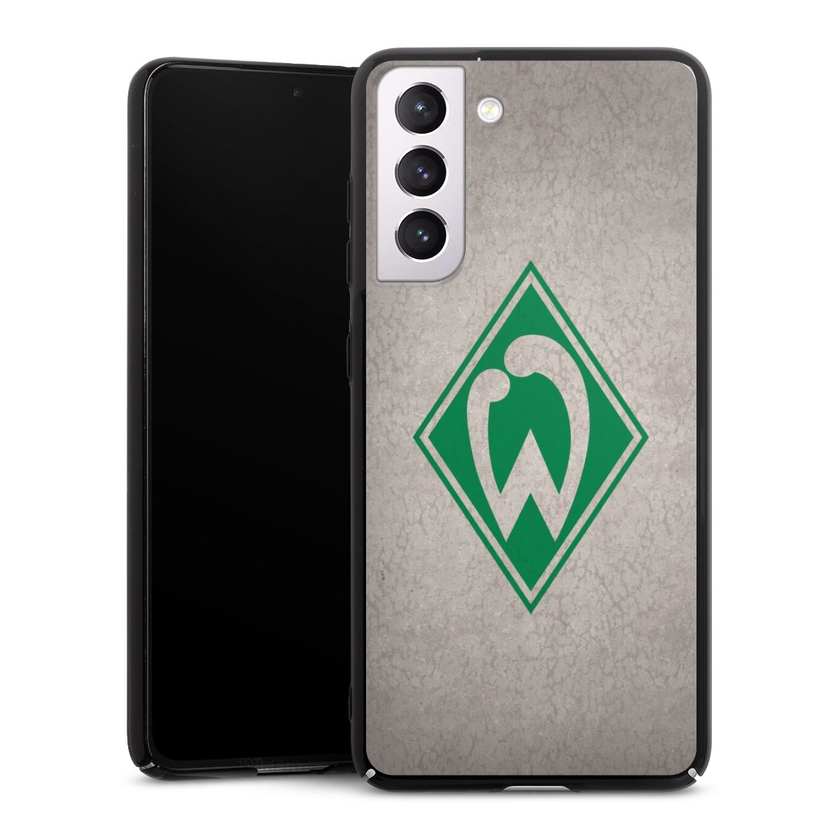 Galaxy S21 FE 5G Handy Hard Case Schutzhülle schwarz Smartphone Backcover Sv Werder Bremen Concrete Official Licensed Product Hard Case