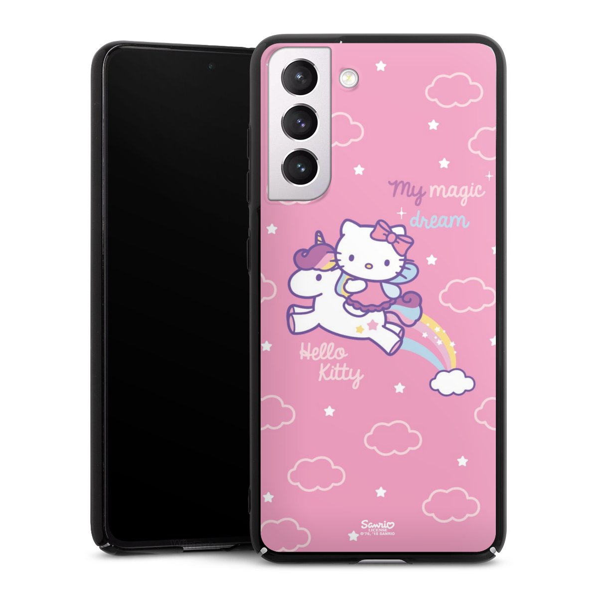 Galaxy S21 FE 5G Handy Hard Case Schutzhülle schwarz Smartphone Backcover Einhorn Official Licensed Product Hello Kitty Hard Case