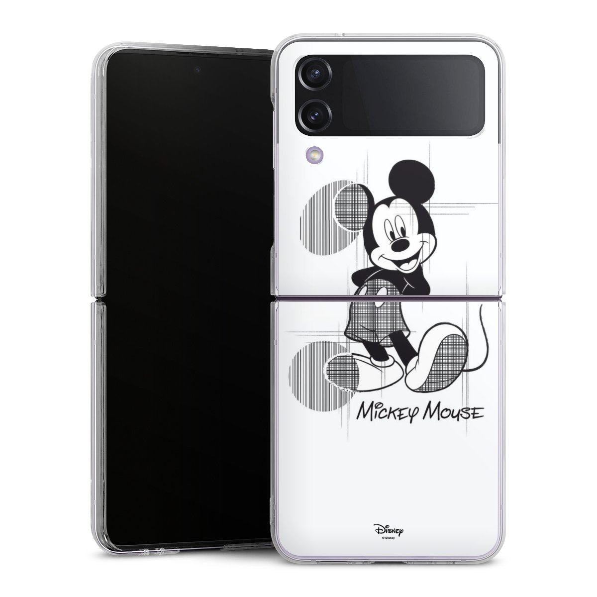 Galaxy Z Flip 4 Handy Hard Case Schutzhülle transparent Smartphone Handy Hülle Disney Official Licensed Product Mickey Mouse Hard Case