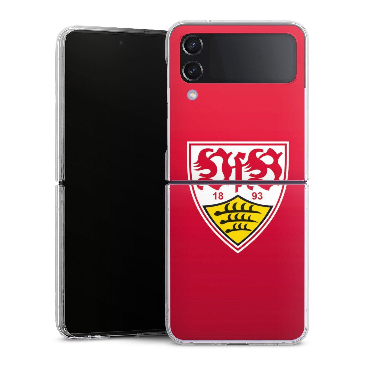 Galaxy Z Flip 4 Handy Hard Case Schutzhülle transparent Smartphone Handy Hülle Official Licensed Product Vfb Stuttgart Hard Case