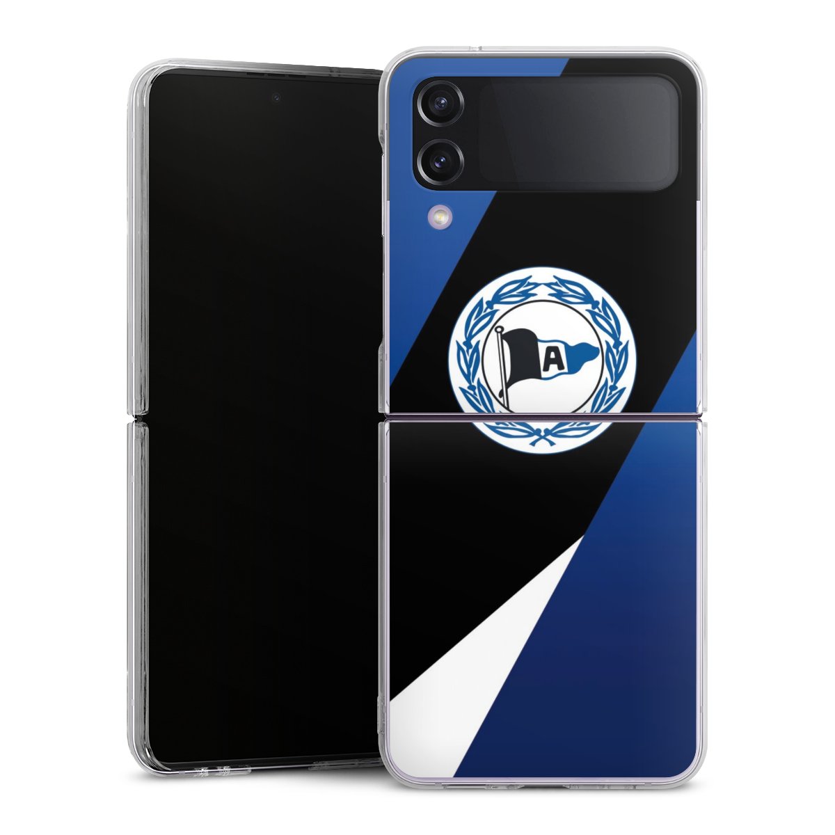 Galaxy Z Flip 4 Handy Hard Case Schutzhülle transparent Smartphone Handy Hülle Official Licensed Product Arminia Bielefeld Dsc Hard Case