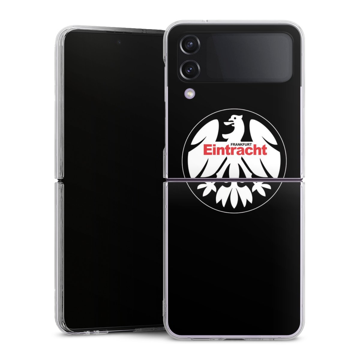 Galaxy Z Flip 4 Handy Hard Case Schutzhülle transparent Smartphone Handy Hülle Official Licensed Product Eintracht Frankfurt Sge Hard Case