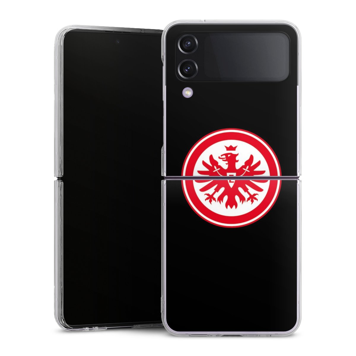 Galaxy Z Flip 4 Handy Hard Case Schutzhülle transparent Smartphone Handy Hülle Eintracht Frankfurt Sge Eagle Hard Case