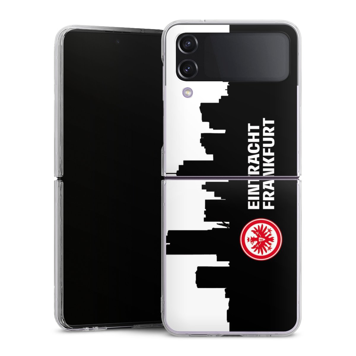 Galaxy Z Flip 4 Handy Hard Case Schutzhülle transparent Smartphone Handy Hülle Sge Eintracht Frankfurt Official Licensed Product Hard Case