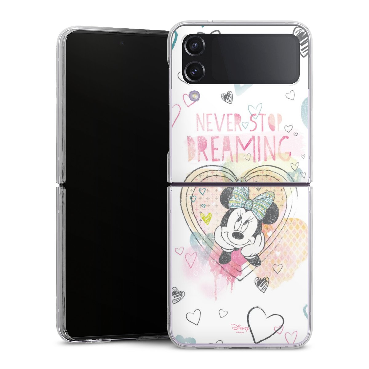 Galaxy Z Flip 4 Handy Hard Case Schutzhülle transparent Smartphone Handy Hülle Disney Official Licensed Product Minnie Mouse Hard Case