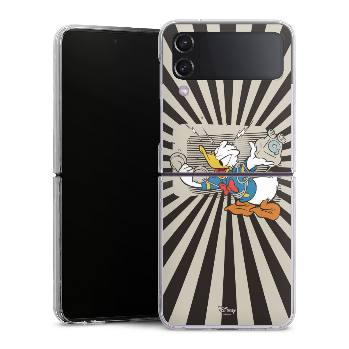 Galaxy Z Flip 4 Handy Hard Case Schutzhülle transparent Smartphone Handy Hülle Donald Duck Disney Official Licensed Product Hard Case