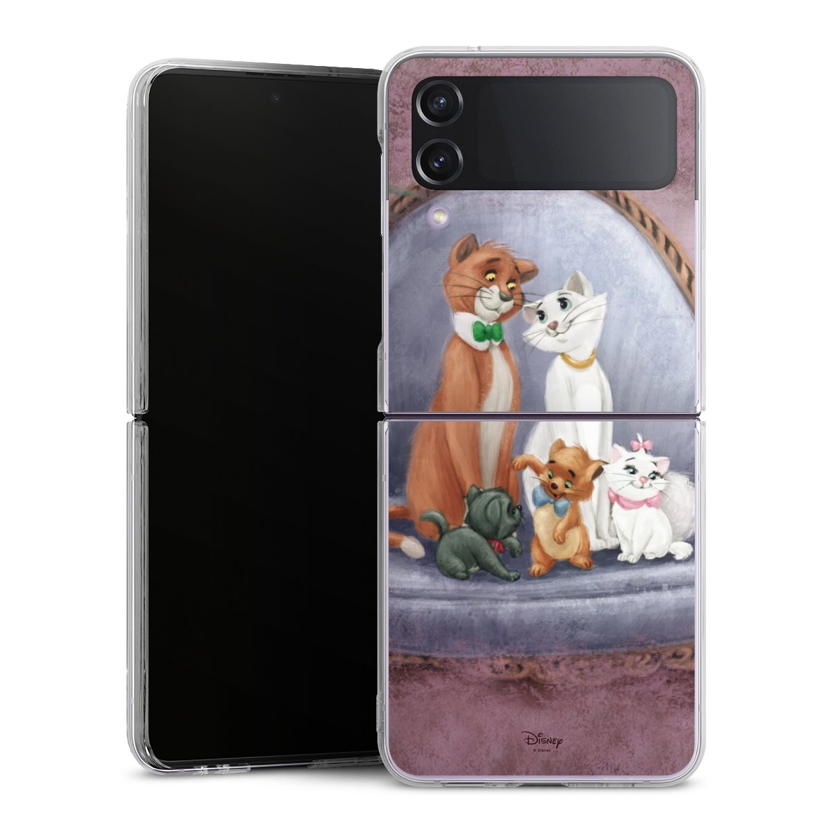 Galaxy Z Flip 4 Handy Hard Case Schutzhülle transparent Smartphone Handy Hülle Official Licensed Product Disney Aristocats Hard Case