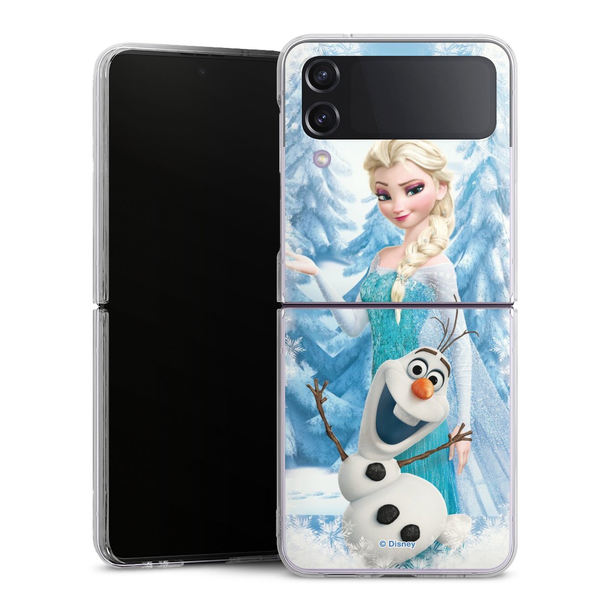 Galaxy Z Flip 4 Handy Hard Case Schutzhülle transparent Smartphone Handy Hülle Official Licensed Product Frozen Elsa Disney Hard Case