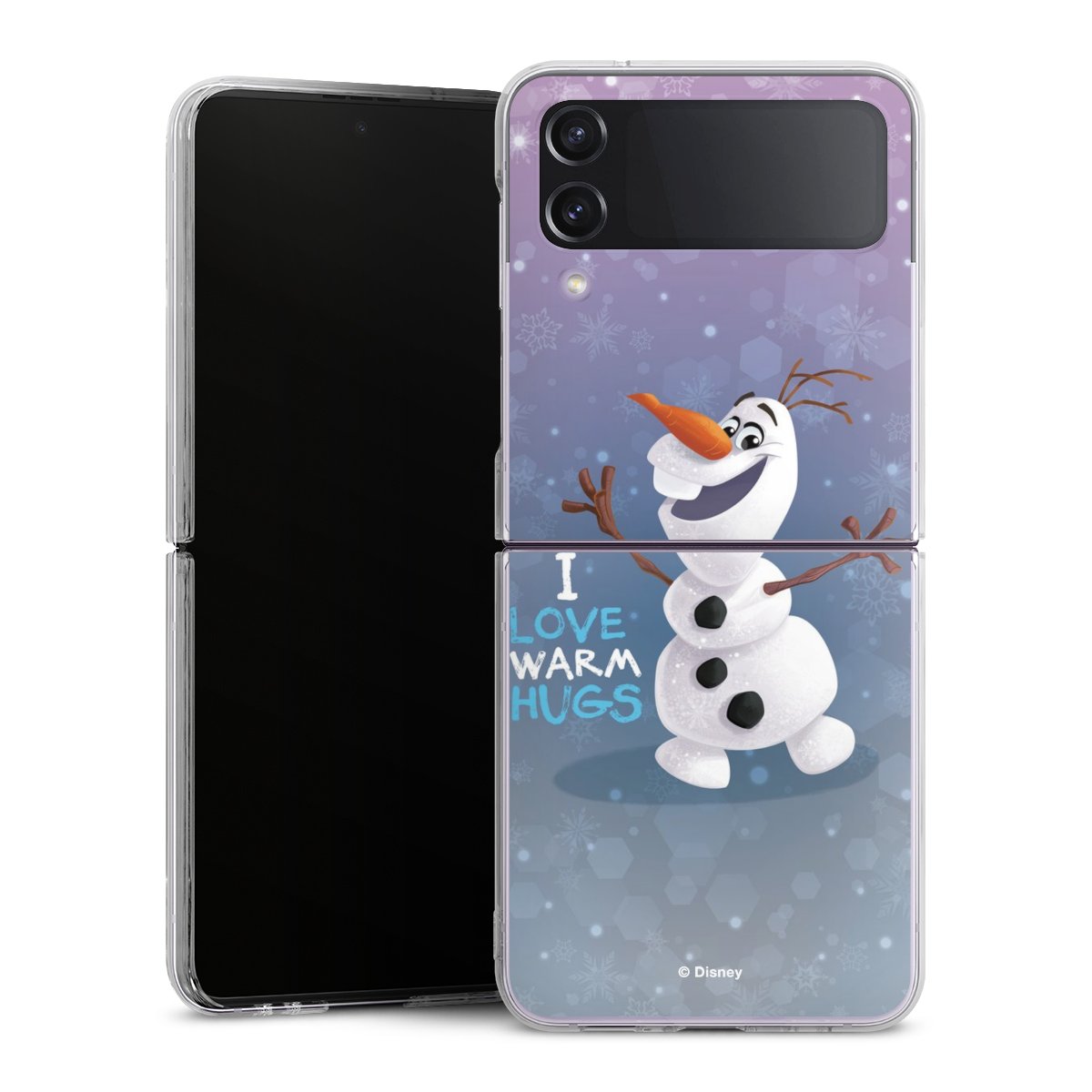 Galaxy Z Flip 4 Handy Hard Case Schutzhülle transparent Smartphone Handy Hülle Frozen Frozen Olaf Official Licensed Product Hard Case