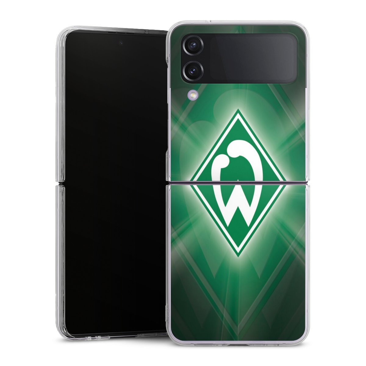 Galaxy Z Flip 4 Handy Hard Case Schutzhülle transparent Smartphone Handy Hülle Sv Werder Bremen Official Licensed Product Coat Of Arms Hard Case