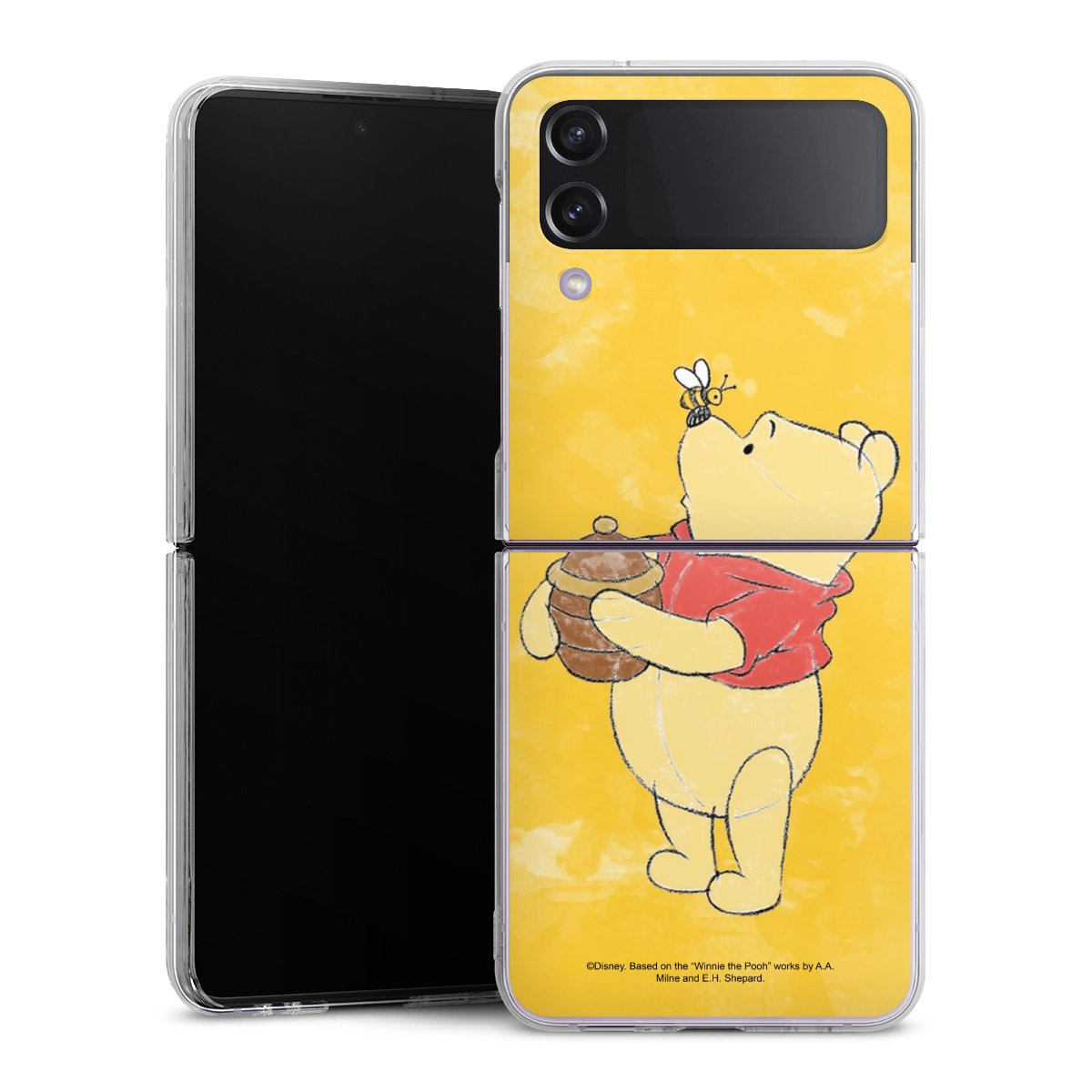 Galaxy Z Flip 4 Handy Hard Case Schutzhülle transparent Smartphone Handy Hülle Official Licensed Product Winnie The Pooh Disney Hard Case