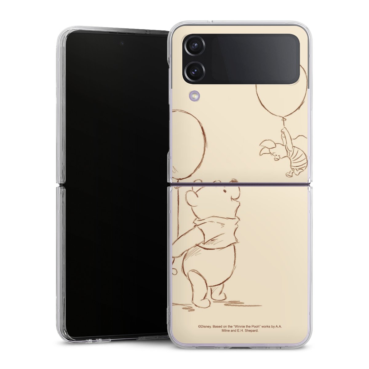 Galaxy Z Flip 4 Handy Hard Case Schutzhülle transparent Smartphone Handy Hülle Official Licensed Product Winnie The Pooh Disney Hard Case