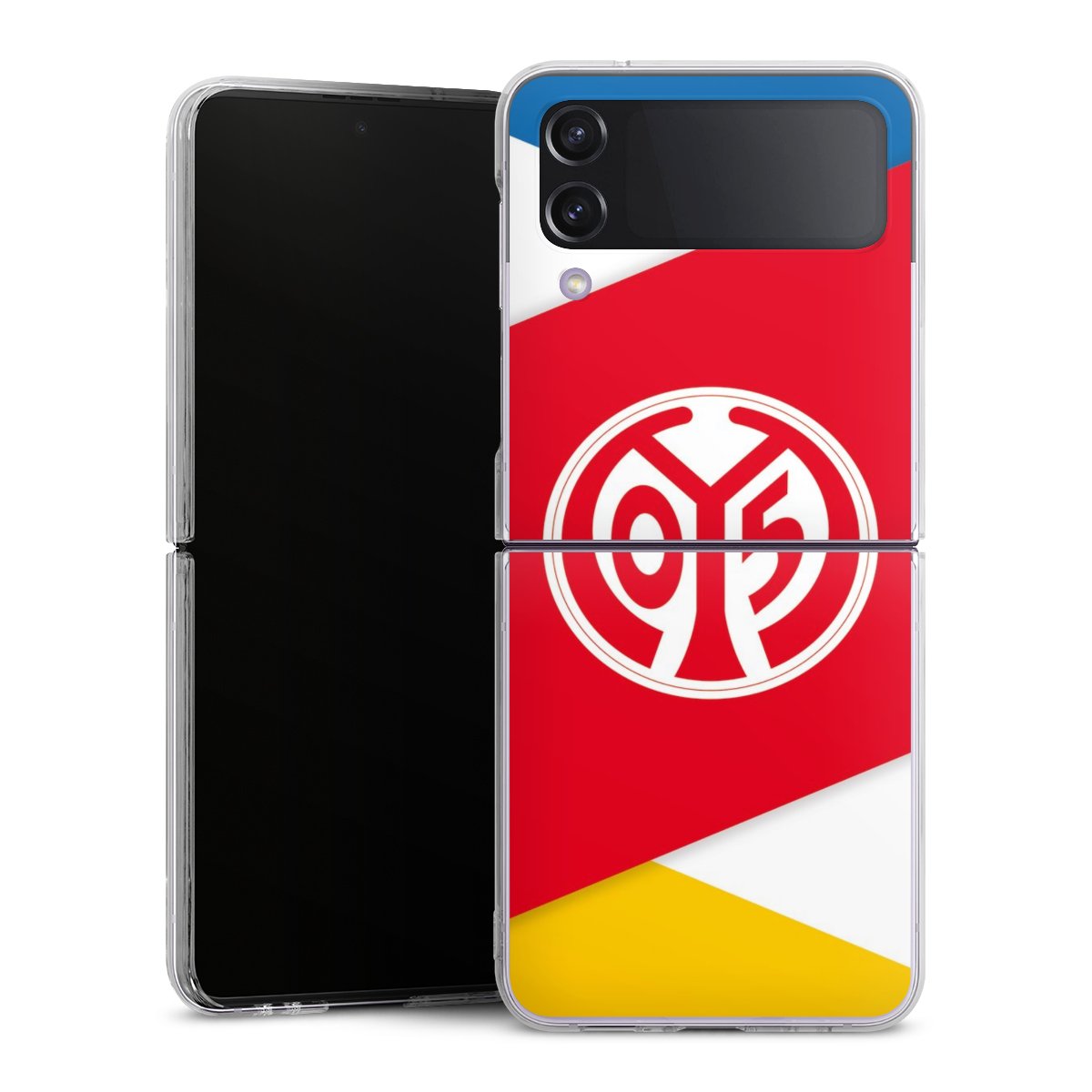 Galaxy Z Flip 4 Handy Hard Case Schutzhülle transparent Smartphone Handy Hülle Official Licensed Product Soccer 1. Fsv Mainz 05 E.V. Hard Case