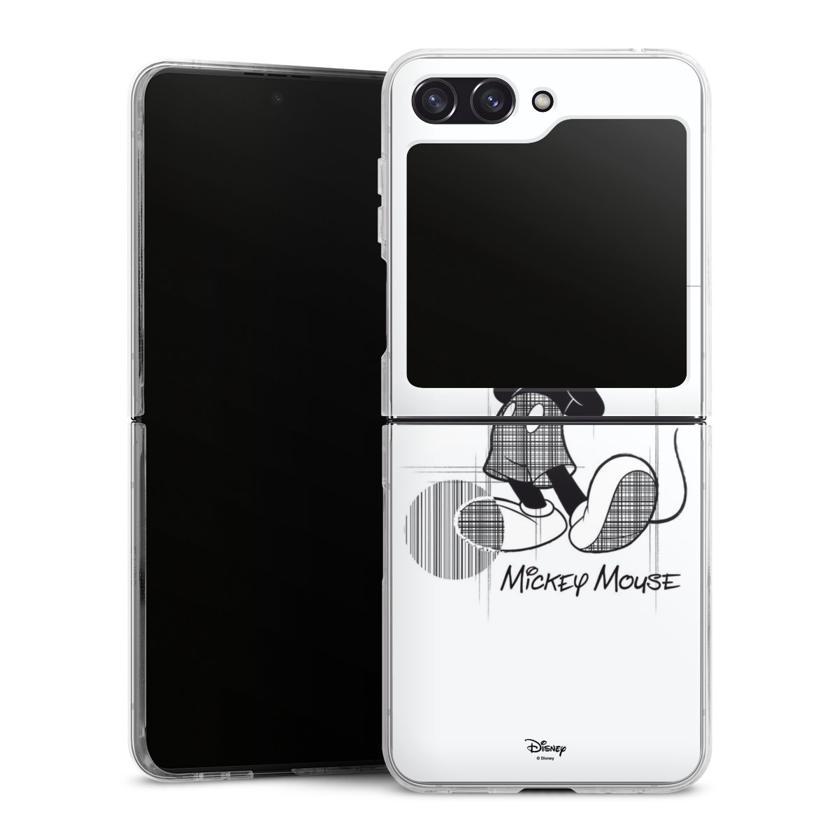 Galaxy Z Flip 5 Handy Hard Case Schutzhülle transparent Smartphone Handy Hülle Disney Official Licensed Product Mickey Mouse Hard Case