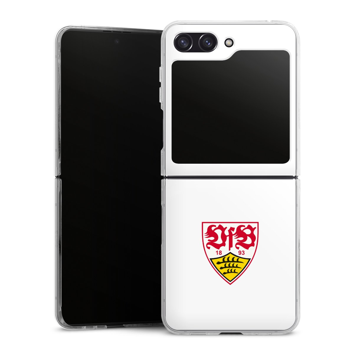 Galaxy Z Flip 5 Handy Hard Case Schutzhülle transparent Smartphone Handy Hülle Logo Official Licensed Product Vfb Stuttgart Hard Case